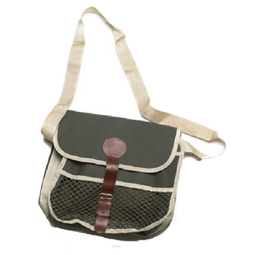 Borsa borsello tascapane caccia tracolla canvas sportiva rete sport verde verde